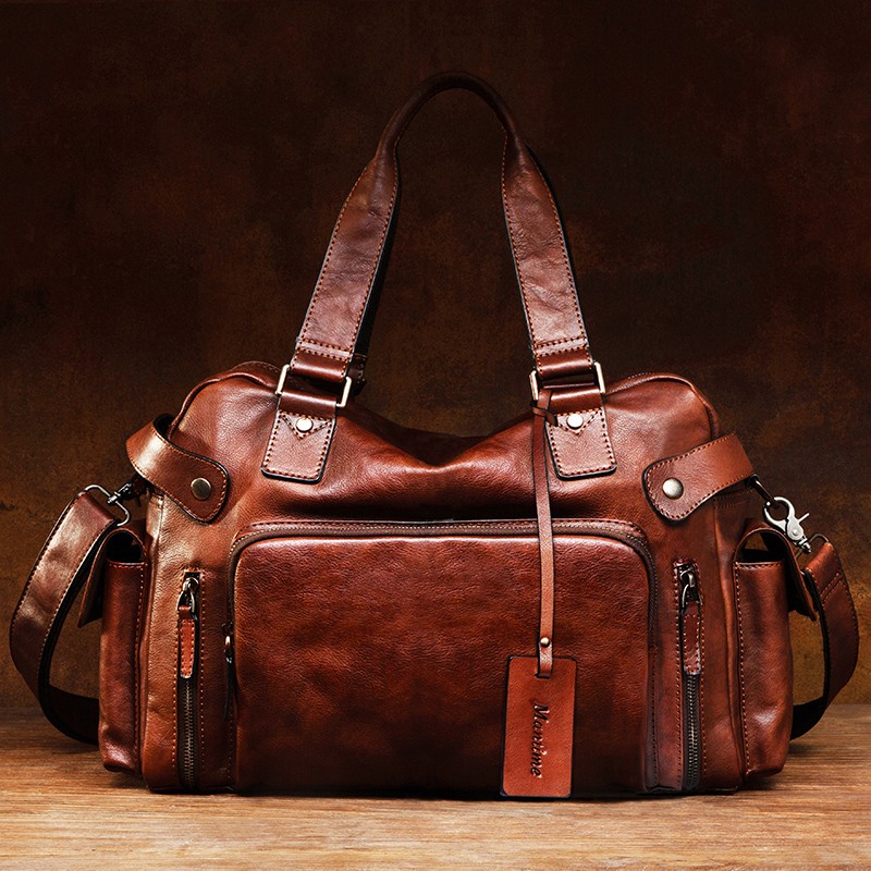 ヴィンテージベジタブルタンニンレザー消しゴムメンズバッグ、カ - Canvas Backpack Casual のレビューと価格