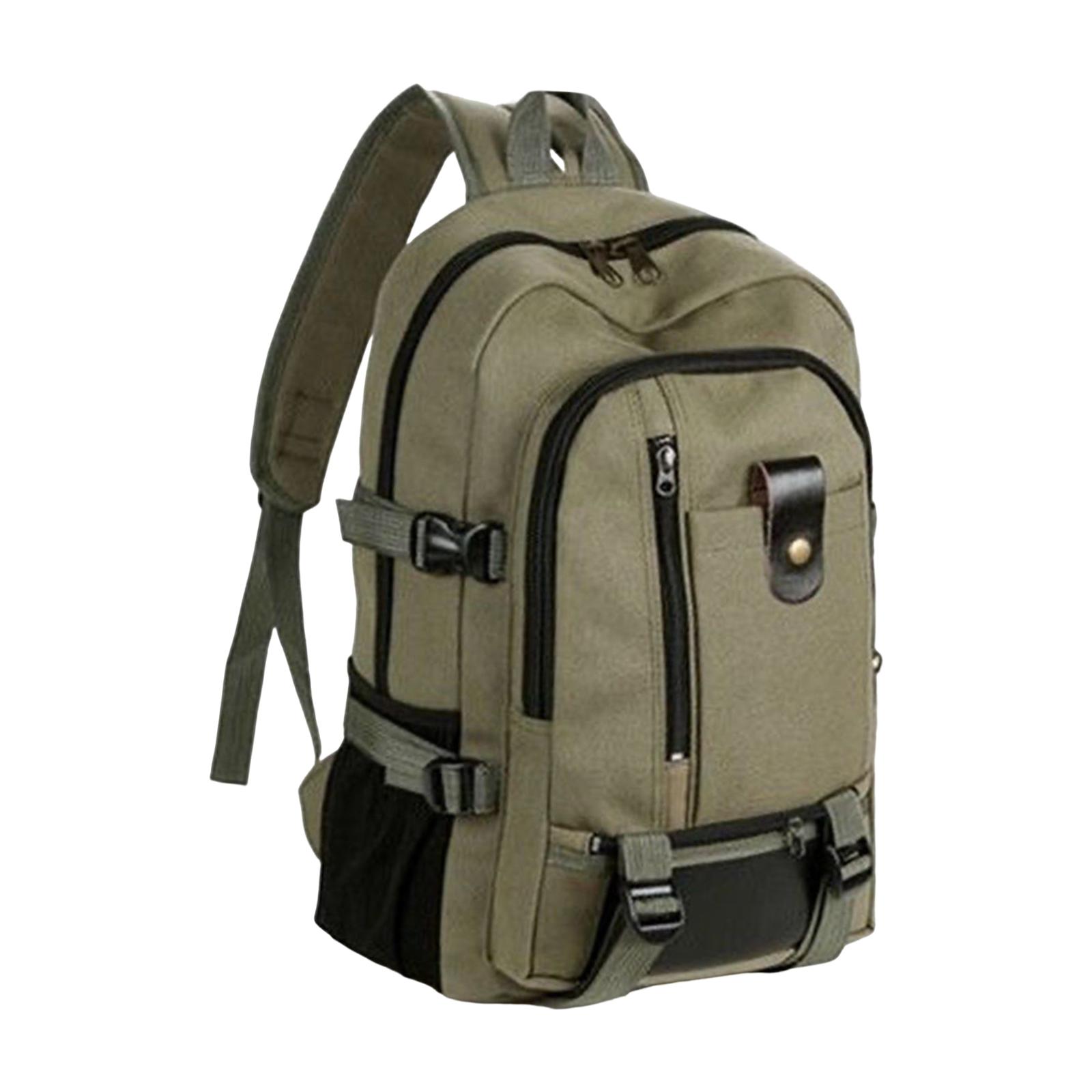 ビジネスや通学に最適な、大容量のキャンバス製トラベルバックパ - Canvas Backpack Casual のレビューと価格